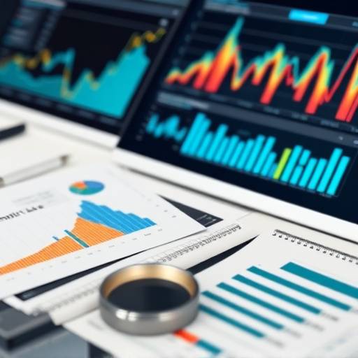 Close-up of financial charts and graphs on a desk